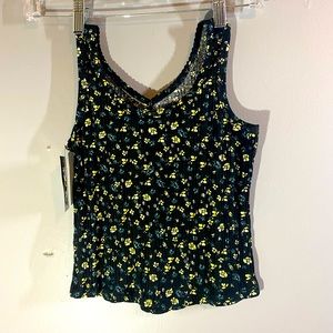 Girls' Cinched Front Tank Top - art class Black S